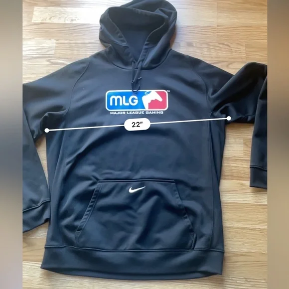 Nike MLG Major League Gaming N3L4 Halo Black Pullover Hoodie size large sweater